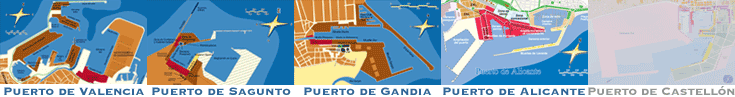 Plano del puerto de Valencia